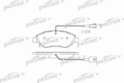 Patron PBP1468 - Bremžu uzliku kompl., Disku bremzes autospares.lv