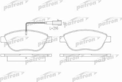 Patron PBP7009 - Bremžu uzliku kompl., Disku bremzes autospares.lv