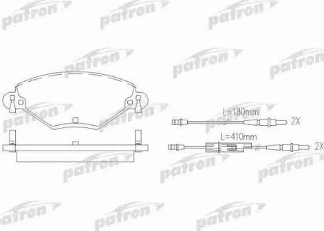 Patron PBP1411 - Bremžu uzliku kompl., Disku bremzes www.autospares.lv