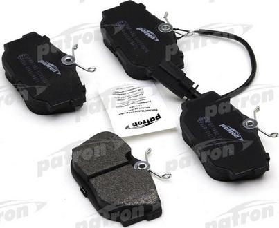 Patron PBP1482 - Brake Pad Set, disc brake www.autospares.lv