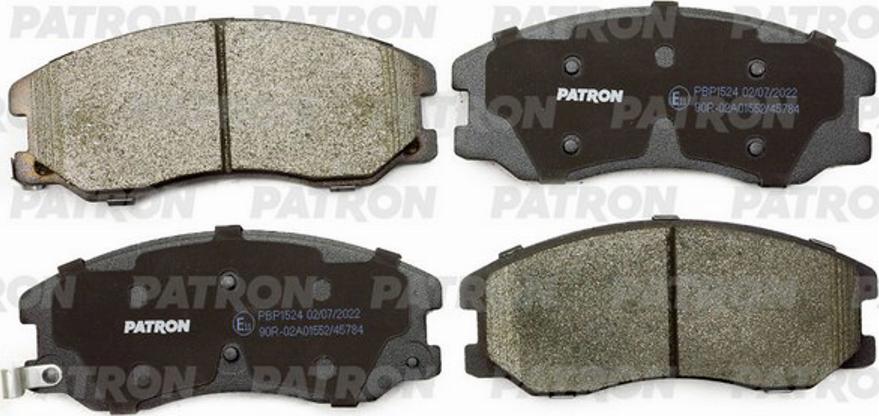 Patron PBP1524 - Bremžu uzliku kompl., Disku bremzes www.autospares.lv