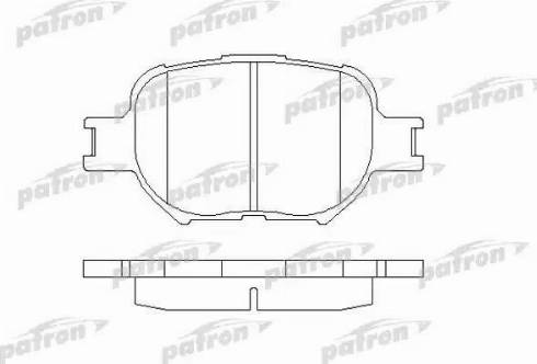 Patron PBP1528 - Bremžu uzliku kompl., Disku bremzes autospares.lv