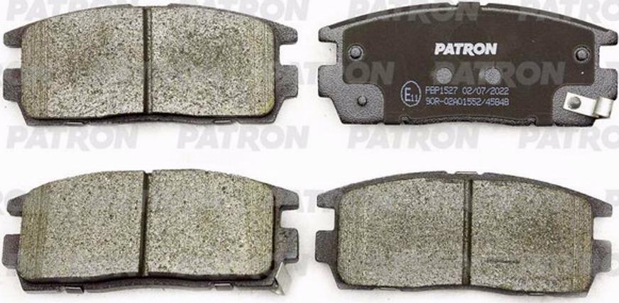 Patron PBP1527 - Тормозные колодки, дисковые, комплект www.autospares.lv