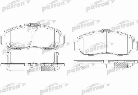 Patron PBP1669 - Bremžu uzliku kompl., Disku bremzes www.autospares.lv