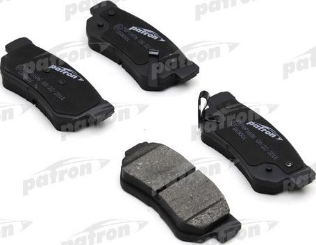 Patron PBP1606 - Brake Pad Set, disc brake www.autospares.lv