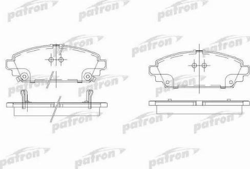 Patron PBP1601 - Bremžu uzliku kompl., Disku bremzes www.autospares.lv