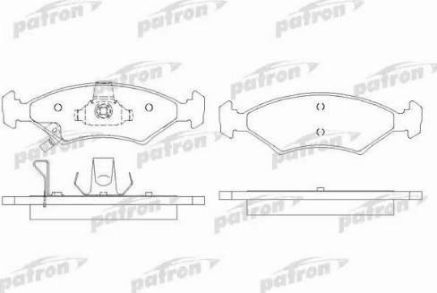 Patron PBP1607 - Bremžu uzliku kompl., Disku bremzes autospares.lv