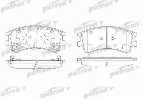 Patron PBP1619 - Bremžu uzliku kompl., Disku bremzes autospares.lv