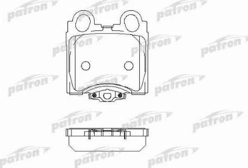 Patron PBP1610 - Bremžu uzliku kompl., Disku bremzes autospares.lv