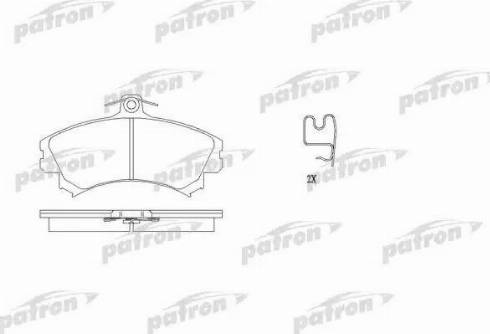 Patron PBP1384 - Brake Pad Set, disc brake www.autospares.lv