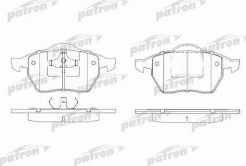 Patron PBP1055 - Brake Pad Set, disc brake www.autospares.lv