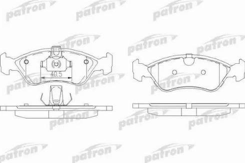 Patron PBP1067 - Bremžu uzliku kompl., Disku bremzes autospares.lv