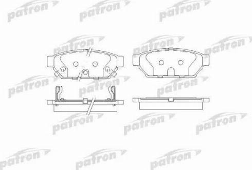 Patron PBP1013 - Тормозные колодки, дисковые, комплект www.autospares.lv