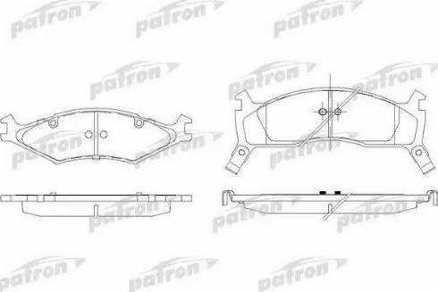 Patron PBP1034 - Bremžu uzliku kompl., Disku bremzes autospares.lv