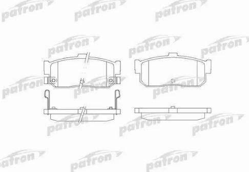 Patron PBP1104 - Bremžu uzliku kompl., Disku bremzes autospares.lv