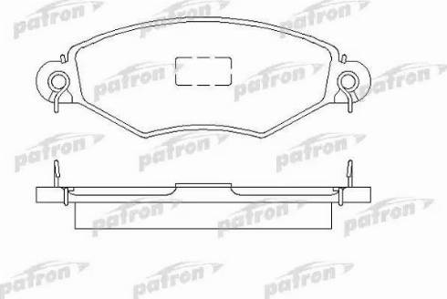 Patron PBP1135 - Bremžu uzliku kompl., Disku bremzes www.autospares.lv