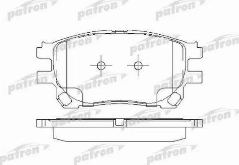 Patron PBP1868 - Brake Pad Set, disc brake www.autospares.lv