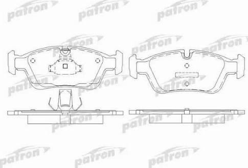 Patron PBP1300 - Тормозные колодки, дисковые, комплект www.autospares.lv