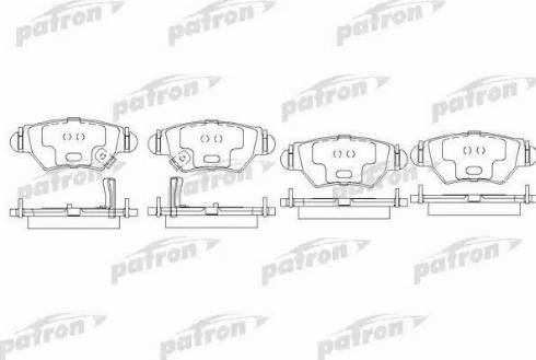 Patron PBP1294 - Bremžu uzliku kompl., Disku bremzes autospares.lv