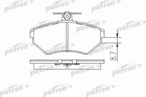 Patron PBP1289 - Bremžu uzliku kompl., Disku bremzes www.autospares.lv