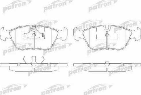 Patron PBP1285 - Brake Pad Set, disc brake www.autospares.lv