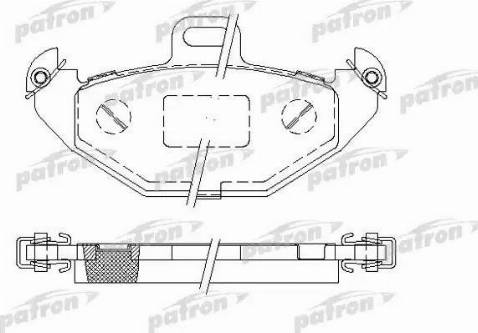 Patron PBP1278 - Bremžu uzliku kompl., Disku bremzes autospares.lv