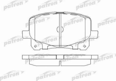 Patron PBP1752 - Brake Pad Set, disc brake www.autospares.lv