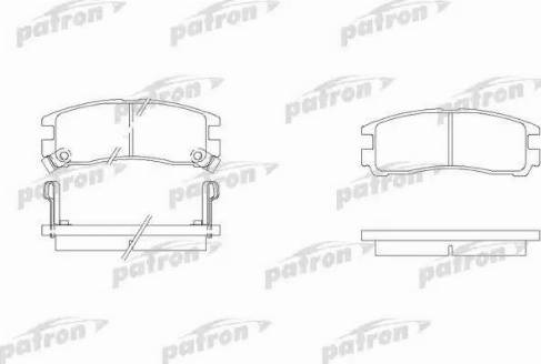 Patron PBP803 - Тормозные колодки, дисковые, комплект www.autospares.lv