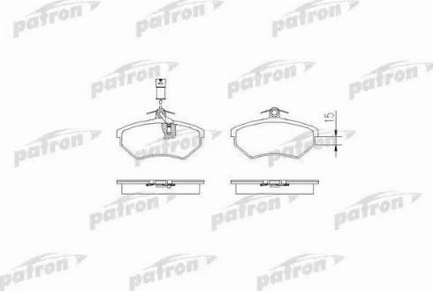 Patron PBP343 - Bremžu uzliku kompl., Disku bremzes www.autospares.lv