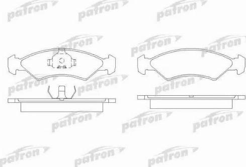 Patron PBP365 - Bremžu uzliku kompl., Disku bremzes www.autospares.lv