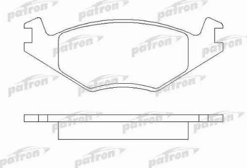 Patron PBP385 - Brake Pad Set, disc brake www.autospares.lv