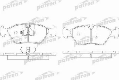 Patron PBP256 - Bremžu uzliku kompl., Disku bremzes autospares.lv