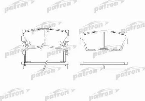 Patron PBP712 - Bremžu uzliku kompl., Disku bremzes autospares.lv