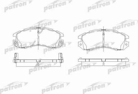 Patron PBP789 - Bremžu uzliku kompl., Disku bremzes www.autospares.lv