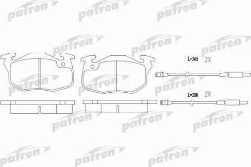 Patron PBP730 - Bremžu uzliku kompl., Disku bremzes www.autospares.lv