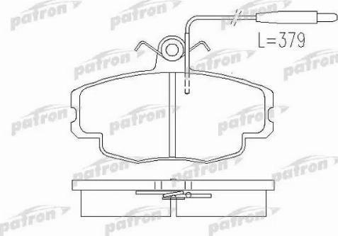 Patron PBP720 - Bremžu uzliku kompl., Disku bremzes www.autospares.lv