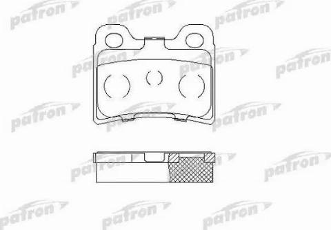 Patron PBP772 - Bremžu uzliku kompl., Disku bremzes www.autospares.lv