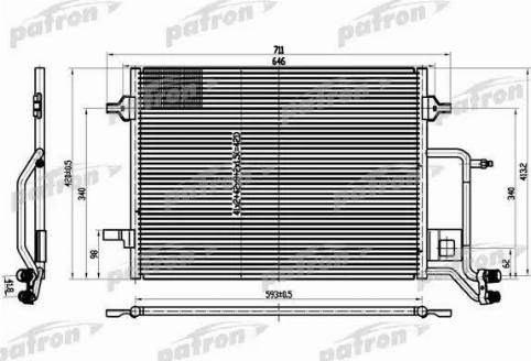 Patron PRS1101 - Kondensators, Gaisa kond. sistēma www.autospares.lv