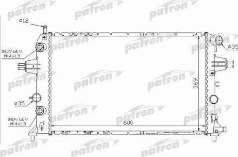 Patron PRS3584 - Radiators, Motora dzesēšanas sistēma www.autospares.lv