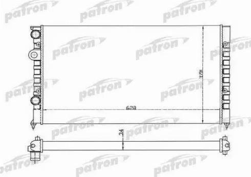 Patron PRS3374 - Radiators, Motora dzesēšanas sistēma autospares.lv