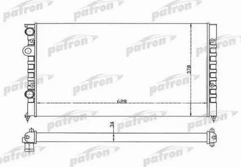 Patron PRS3370 - Radiators, Motora dzesēšanas sistēma autospares.lv