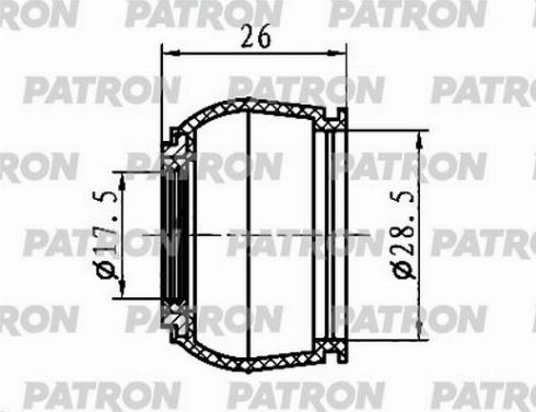 Patron PSE6407 - Пыльник шаровой опоры www.autospares.lv