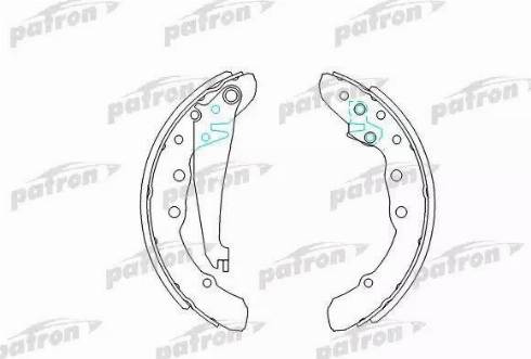 Patron PSP409 - Brake Shoe Set www.autospares.lv