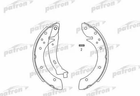 Patron PSP567 - Brake Shoe Set www.autospares.lv