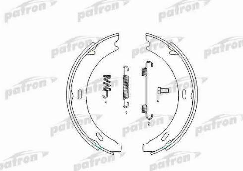 Patron PSP196 - Bremžu loku kompl., Stāvbremze www.autospares.lv