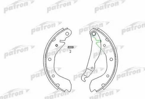 Patron PSP198 - Bremžu loku komplekts autospares.lv