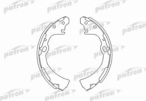 Patron PSP282 - Brake Shoe Set www.autospares.lv