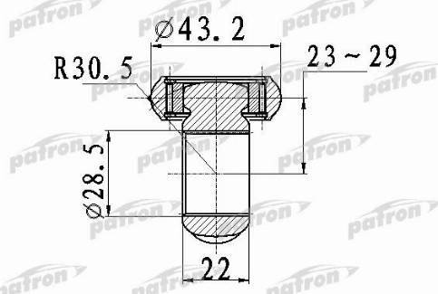 Patron PTD007 - Трипоид, муфта с шипами, приводной вал www.autospares.lv