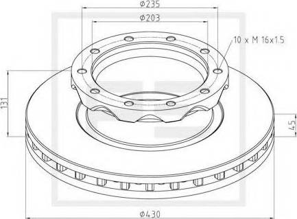 PE Automotive 486.000-00A - Bremžu diski www.autospares.lv