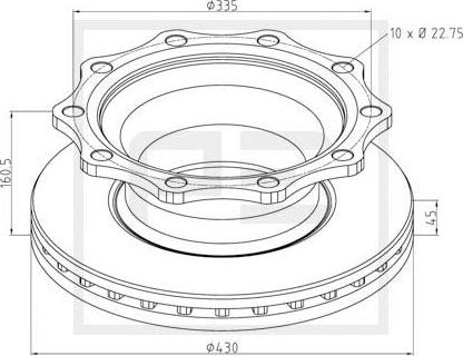 PE Automotive 066.251-00A - Bremžu diski www.autospares.lv